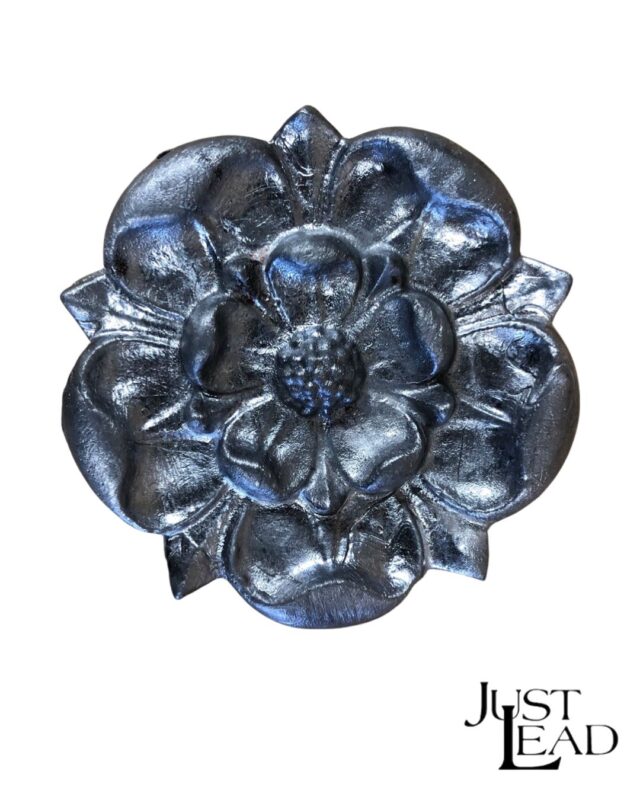 Sand Cast Tudor Rose 4 1/2"