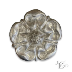 Lead Sand Cast Tudor Rose Motif 3.5″